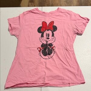 Pink Minnie Mouse  T-Shirt